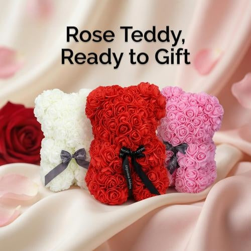 Flower Rose Teddy Bear